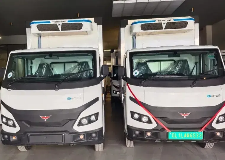 An electric commercial vehicle financed through NexxGro in daily operation