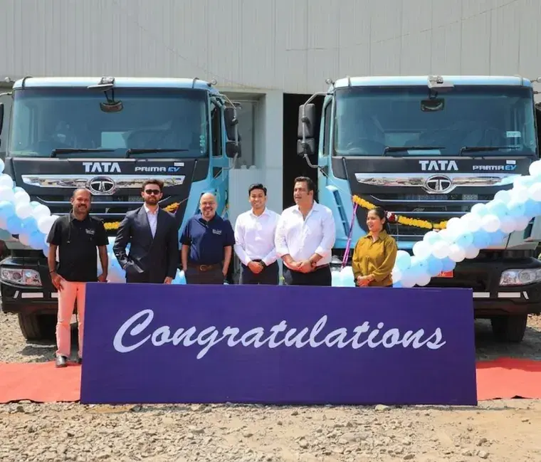 An electric commercial vehicle financed through NexxGro in daily operation