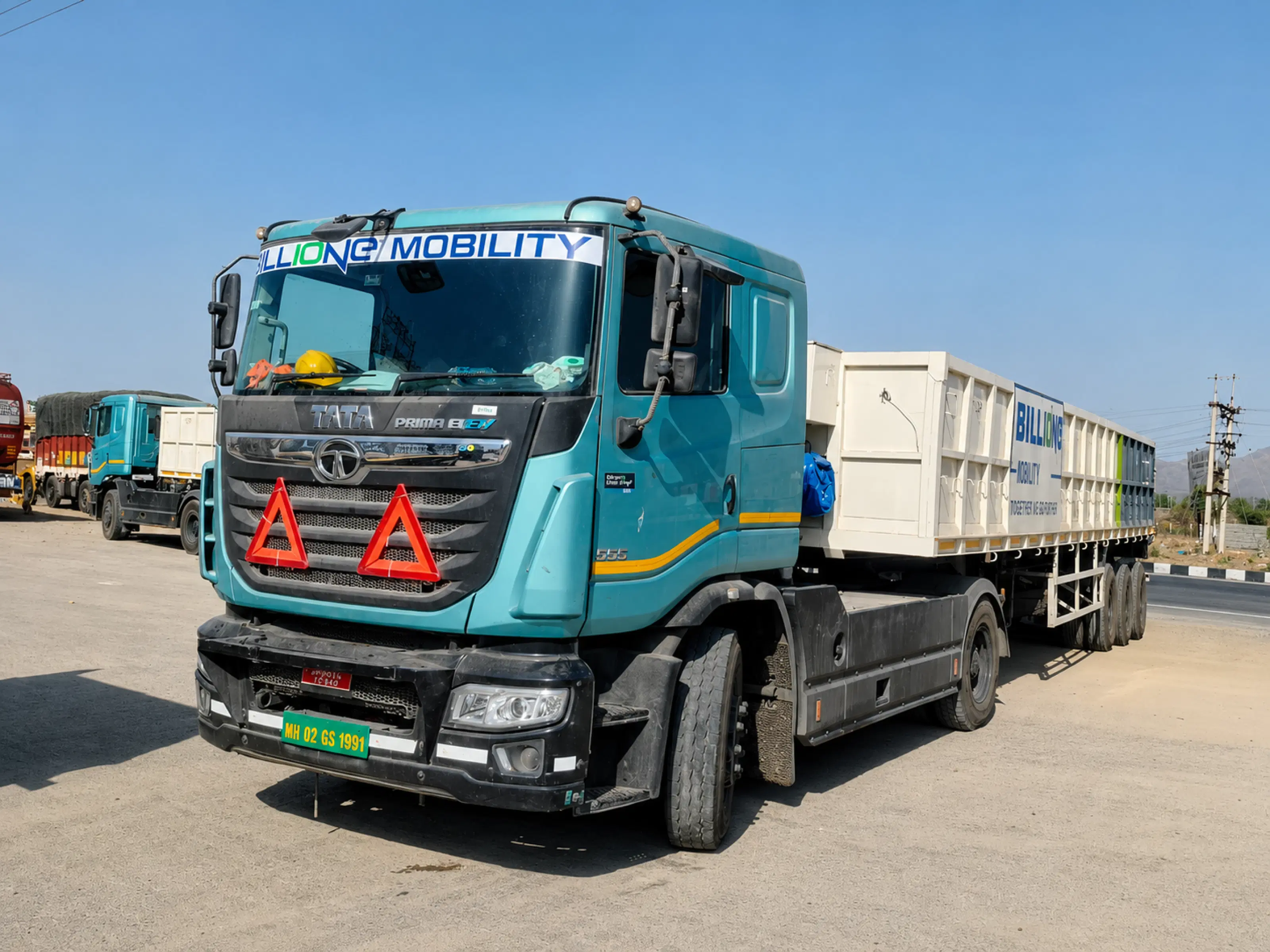 An electric commercial vehicle financed through NexxGro in daily operation