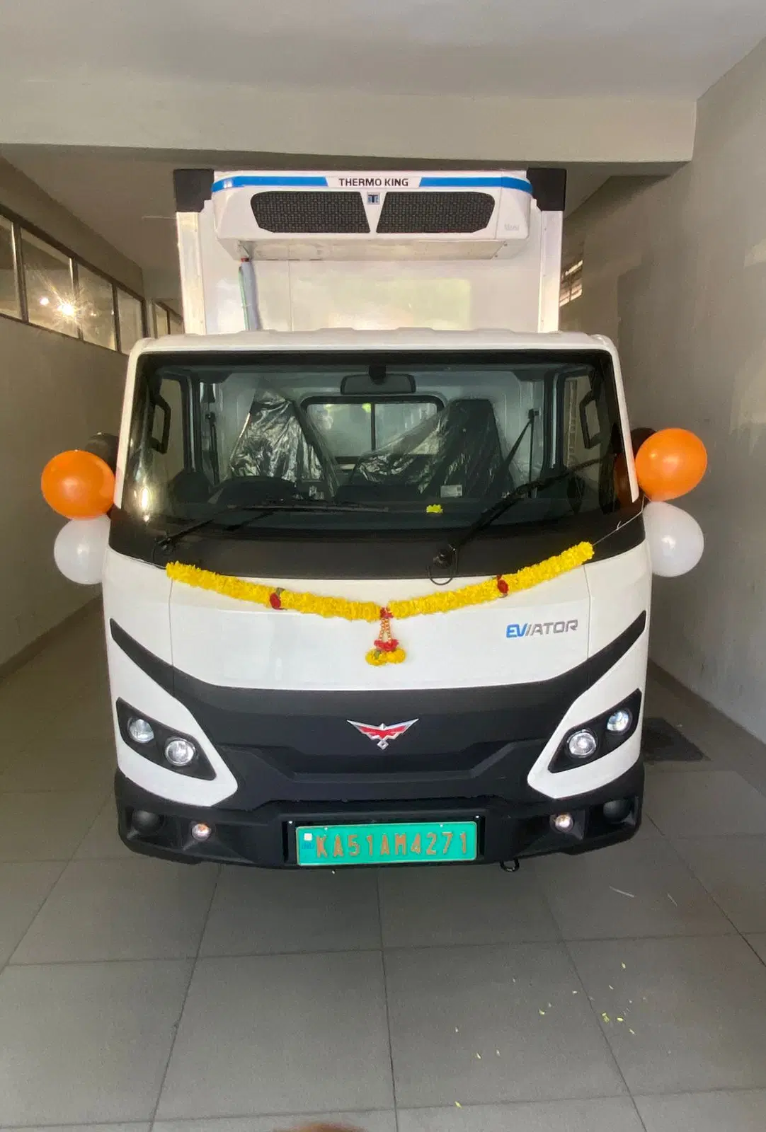 An electric commercial vehicle financed through NexxGro in daily operation
